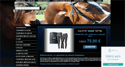 Desktop Screenshot of materielcheval.com